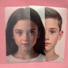 3-Piece Reusable Face Painting Practice Boards Set - Washable Boy/Girl/Transp...