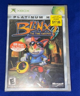 SEALED VINTAGE 2003 Blinx Time Sweeper XBOX VIDEOGAME GAME 9/10 Platinum Hits
