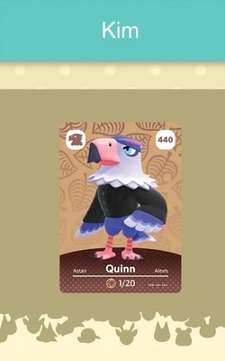 Animal Crossing Amiibo Nfc Karte weiß #440 Kim / Quinn 