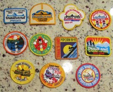 1985-2005 Boy Scouts of America BSA Trails-End Popcorn Fundraiser Patches