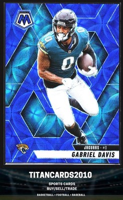 Gabriel Davis 2025 Panini Mosaic Blue Scope Prizm Jacksonville Jaguars #54