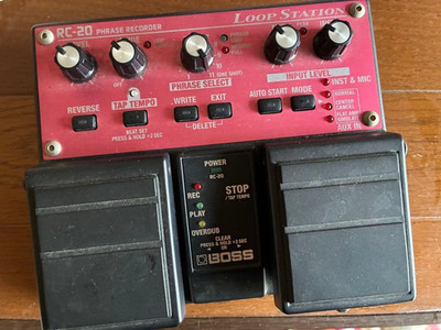 Used Boss RC-20  Loop Station Twin Pedal Recorder Looper