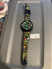 Minecraft Mojang Boys Kids LCD Digital Wrist Watch Green Works 