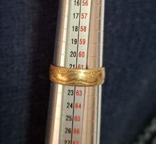 9ct Gold Wedding Ring, Size T+1/2