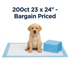 23x24" 200ct Dog Pee Pads 23x24 Economical 3-Layer Puppy Pads Bulk Prices