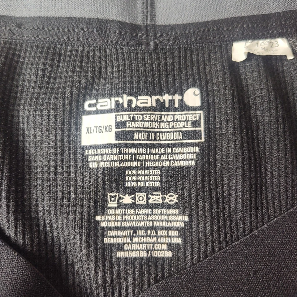 Carhartt Men's XLarge Force Midweight Classic Thermal Base Layer Pants Black EUC - Image 4 of 4