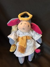Vintage Disney Store Choir Angel Eeyore Mini Bean Bag Plush 9" - NWT