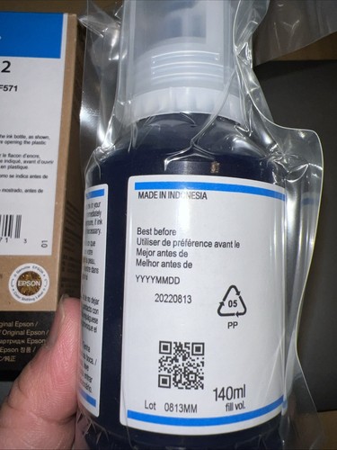 Encre de sublimation cyan EPSON T49M2 EXPIRÉE pour SC-F570 ~ F170 ~ 140ml - Photo 2/2