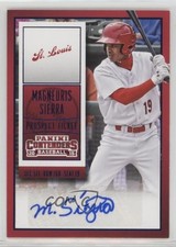 2015 Panini Contenders Prospect Ticket Blue Foil Magneuris Sierra #28 Auto 3d5