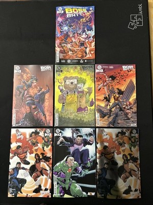 DC K.O. Boss Battle #1 7 Cover Set / Lot / Bundle Main Cover A + Variant B-G NM