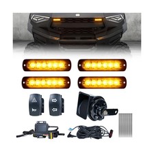 UTV Turn Signal Kit with 110dB Horn, Plug and Play, Pre-Wired UTV ATV Blinker...