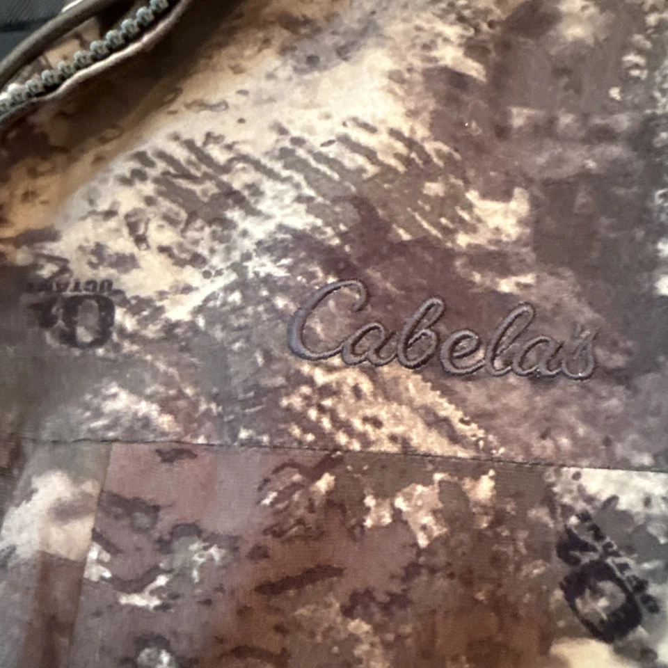 Cabela’s O2 Octane Gore Tex Rain Jacket Men’s Sz Medium Camo Hunting Full Zip - Image 4 of 4