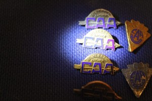 6 Vintage Camp Archery Assn. Pins  C.A.A.
