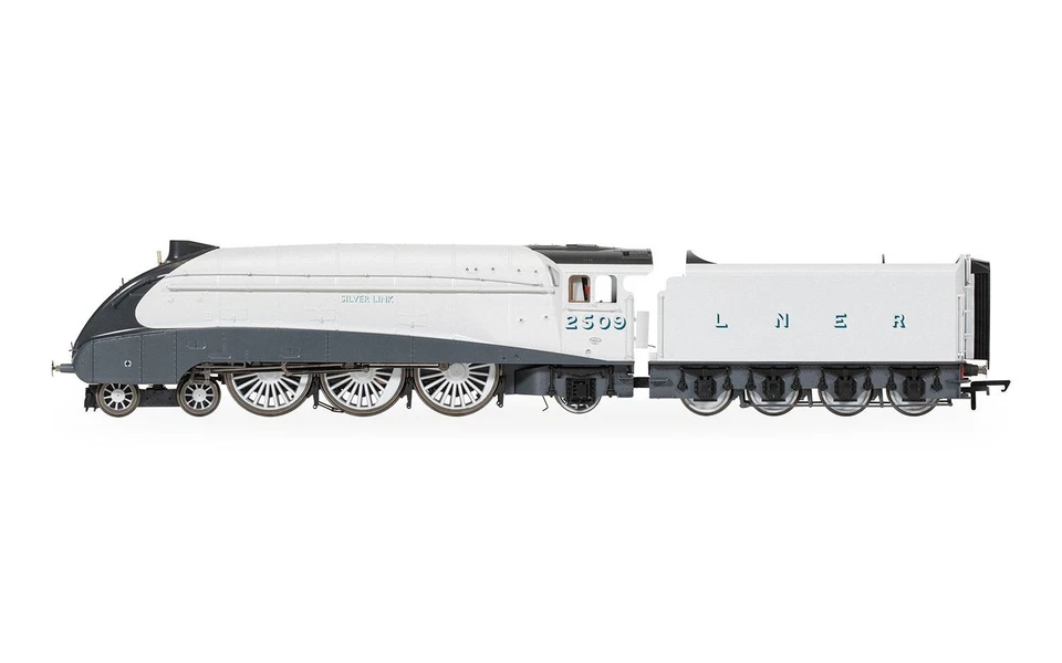 HORNBY DUBLO R30456 LNER 2509 SILVER LINK A4 CLASS 4-6-2 STEAM LOCOMOTIVE MODEL - Image 2 of 4