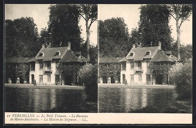 Stereo-AK Versailles, Le Petit Trianon, Le Hameau de Marie-Antoinette 
