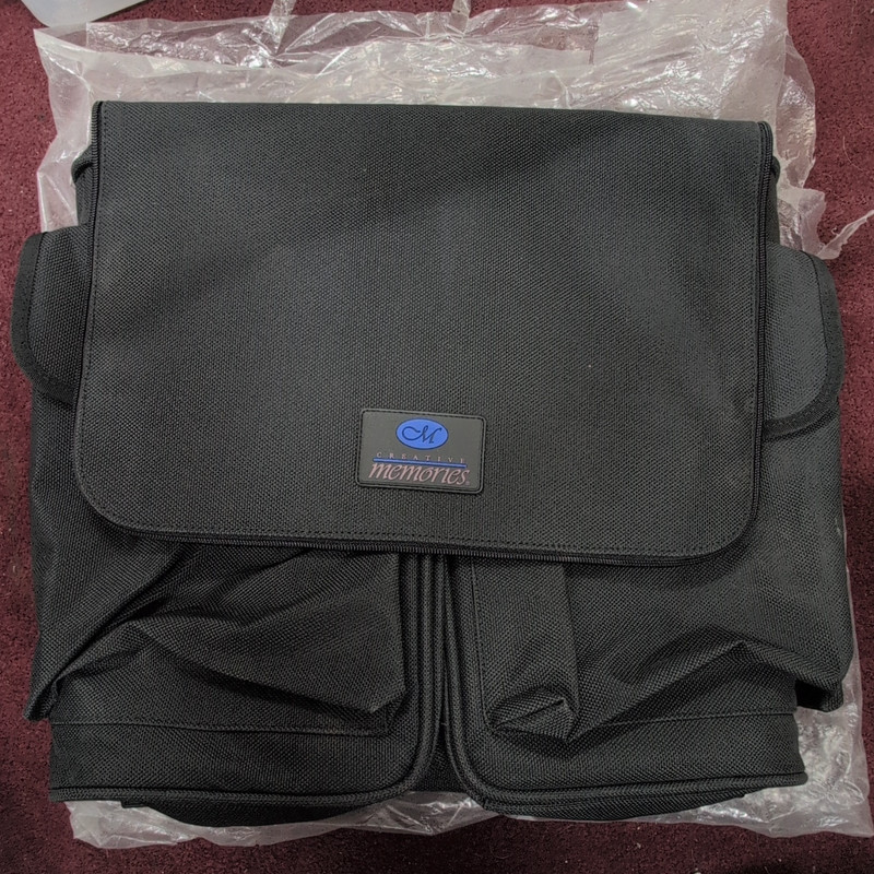 Creative Memories Scrapbooking Tote Bag Organizer Black Solid MPN 617265