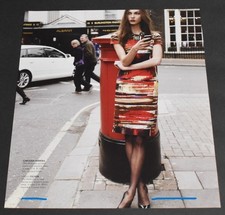 2012 Print Ad Sexy Fashion Long Legs Lady Heels Blonde Carolina Herrera Dress GB