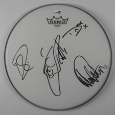 Cheap Trick JSA Signed Autograph 12"  Drumhead Drum Head