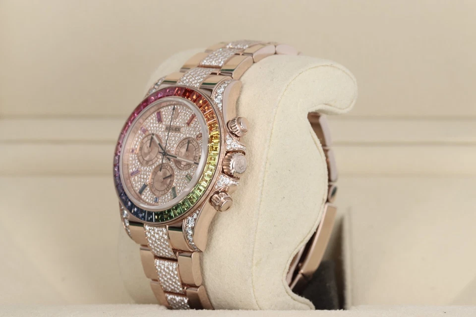 Rolex Cosmograph Rainbow Daytona All Pave Diamond oro rosa de 18 quilates, 116595RBOW Foto 3 de 4