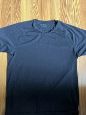 Men’s Z Zenga Tech Marino Navy T Shirt With Hidden Zipper Compartment Small Hole