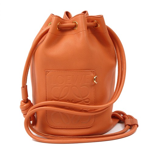 Loewe Sailor Bag Leather Drawstring Shoulder Crossbody Bag Anagram Logo Women 99