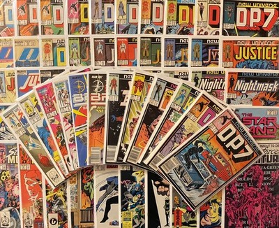 62 Marvel Comics New Universe Lot - D.P.7 Mark Jeweler SEE PHOTOS FREE SHIPPING!