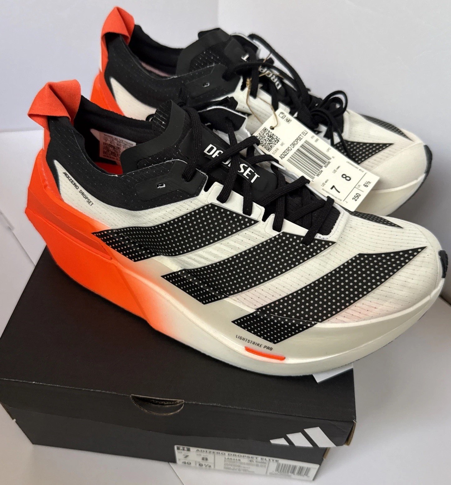 ADIDAS ADIZERO DROPSET ELITE HYROX SIZE (M 7/W 8)LA6218 **IN HAND**NEW AUTHENTIC