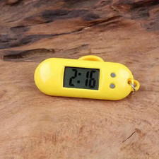 Yellow LED Digital Keychain Pocket Watch Mini Watch Portable Keyring Watch