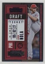 2020 Panini Contenders Draft Ticket Blue /149 Aaron Nola #19 07rd