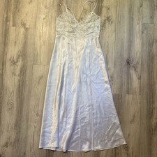 VTG Victoria  s Secret Women Size S White Lace Strappy Lingerie Babydoll Dress