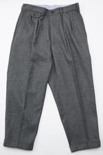 BNWT Beams Plus 2 Pleats Tapered Flannel Pants Grey sz. XL