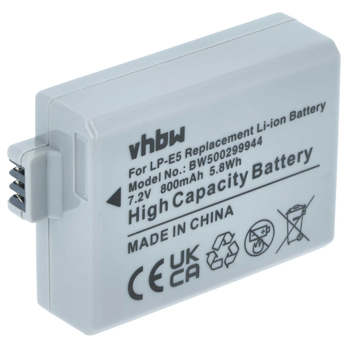 VHBW - Impugnatura Battery Grip Compatibile Con Canon Eos Rebel Xs