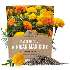 African Marigold Seeds Mix - Bulk 1 Ounce Packet - Over 10,000 Seeds - Huge O...