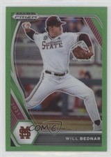 2021 Panini Prizm Draft Picks Lime Green Prizm 2/75 Will Bednar #PDP14 1u6
