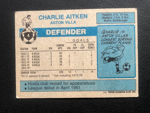 Topps Fußball Karten 1976-77 - Blue Backs - Vereine A bis L - Bild 27 von 245