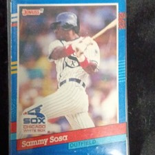 Donruss 1991 Sammy Sosa #147 Chicago White Sox Base Blue Stripes Border