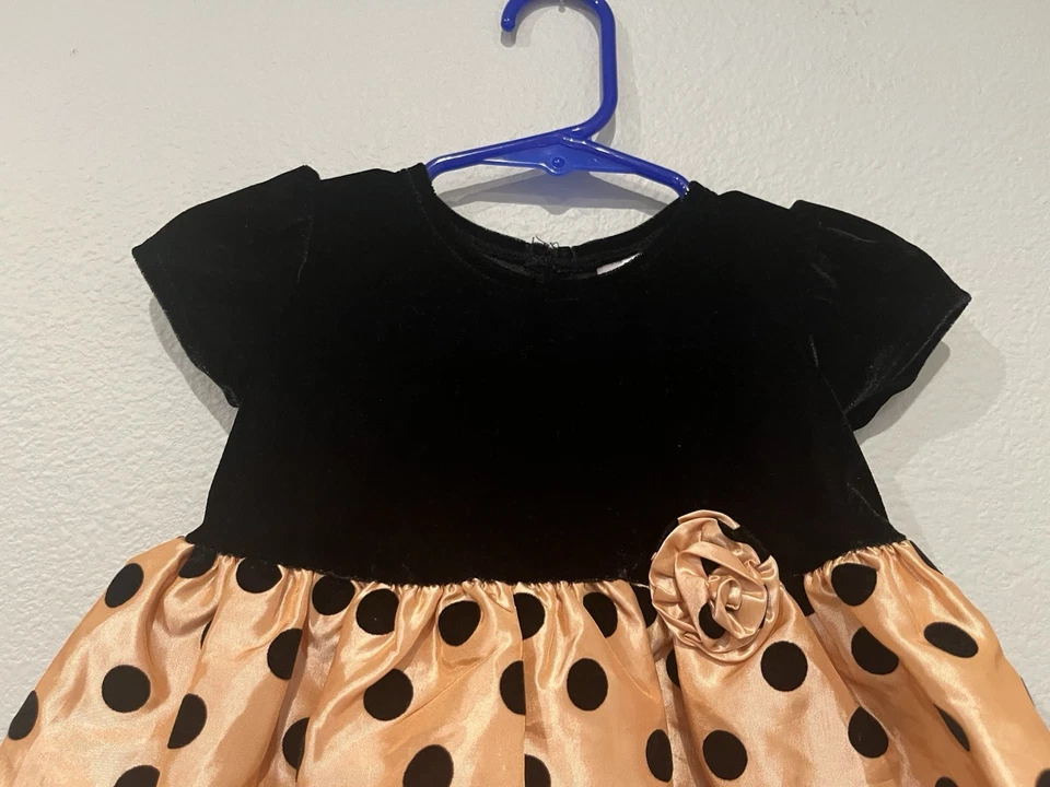 George Brand Baby Girl’s Dress Size Short Sleeve 6-9M Polka Dot Classic - Image 2 of 4