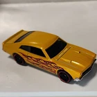 2020 HOT WHEELS HW FLAMES GOLD METALLIC 1971 MAVERICK GRABBER LOOSE RED LINE RIM