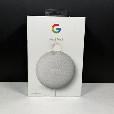 Google Nest Mini 2nd Gen Smart Speaker Chalk GA00638-US NEW Factory Sealed