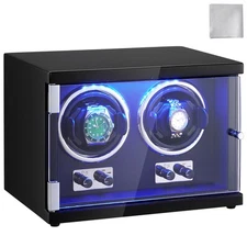 Uimoso Watch Winder Dual Watch Winder for Automatic Watch with 2 Mabuchi Motors