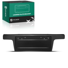 Front License Plate Frame No Screws No Drill Black Plastic Bumper Bracket Holder