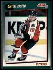 1991-92 Score Rookie and Traded #24T Steve Kasper Philadelphia Flyers