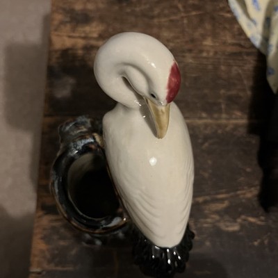 Vintage Keramik Pelikan Überlauf VASE