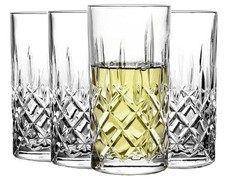 GEEZY Set of 4 Classic Glasses 300mL Tall Transparent Drinking Tumblers for Gin