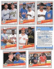 1989 Fleer Glossy Combo Lot (8 cards) Multi players