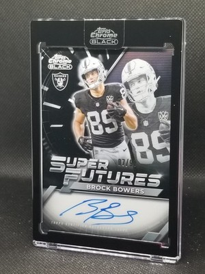 Topps Chrome Black Football 2025 Brock Bowers 7 /99 Super Futures Auto 