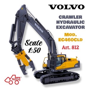 NZG Art. 812 - Scale 1:50 - Model of Volvo Hydraulic Excavator Mod. EC460CLD