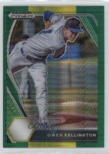 2021 Panini Prizm Draft Picks Green & Yellow Hyper Owen Kellington #PDP102 0o2b
