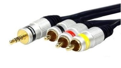 5902887070815 Kabel wt.Jack 3,5 4-polowy/wt.3RCA JKD80 2,5m MULTIPROJECT