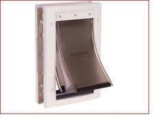PetSafe Extreme Weather Aluminum Pet Door MEDIUM 3 Flaps Insulation-NEW